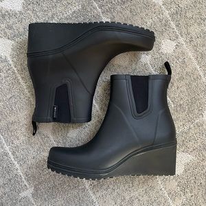 Tretorn wedge wellies ☔️ heeled chelsea rain boots